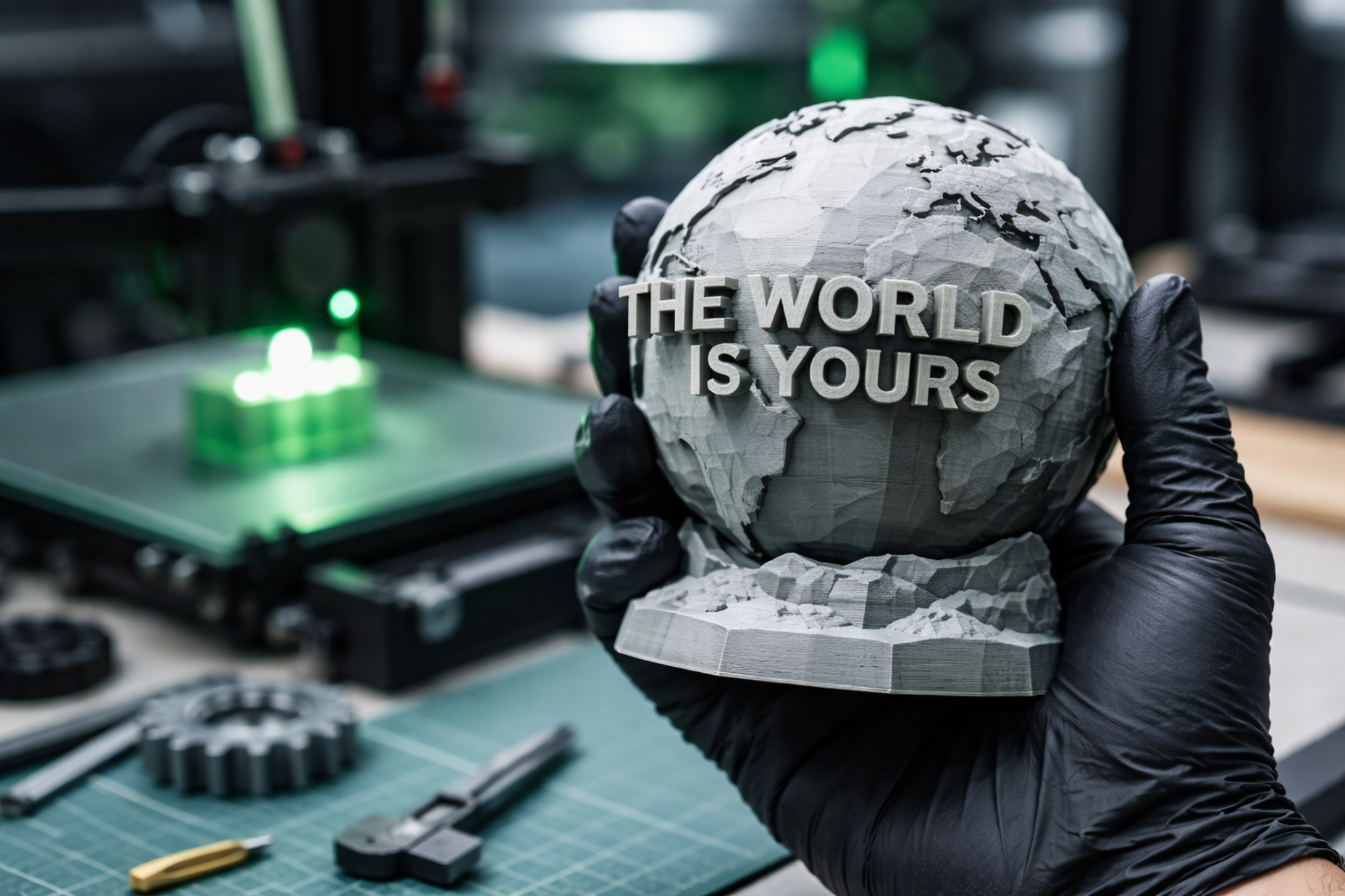 3D geprint voorbeeldproduct